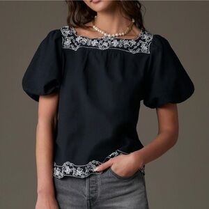 NWT Anthropologie Embroidered Linen Tunic XL